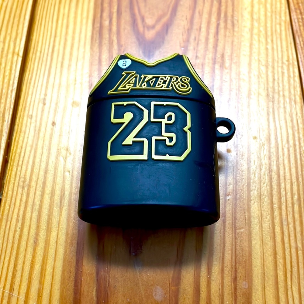 Apple Airpods with LeBron James case